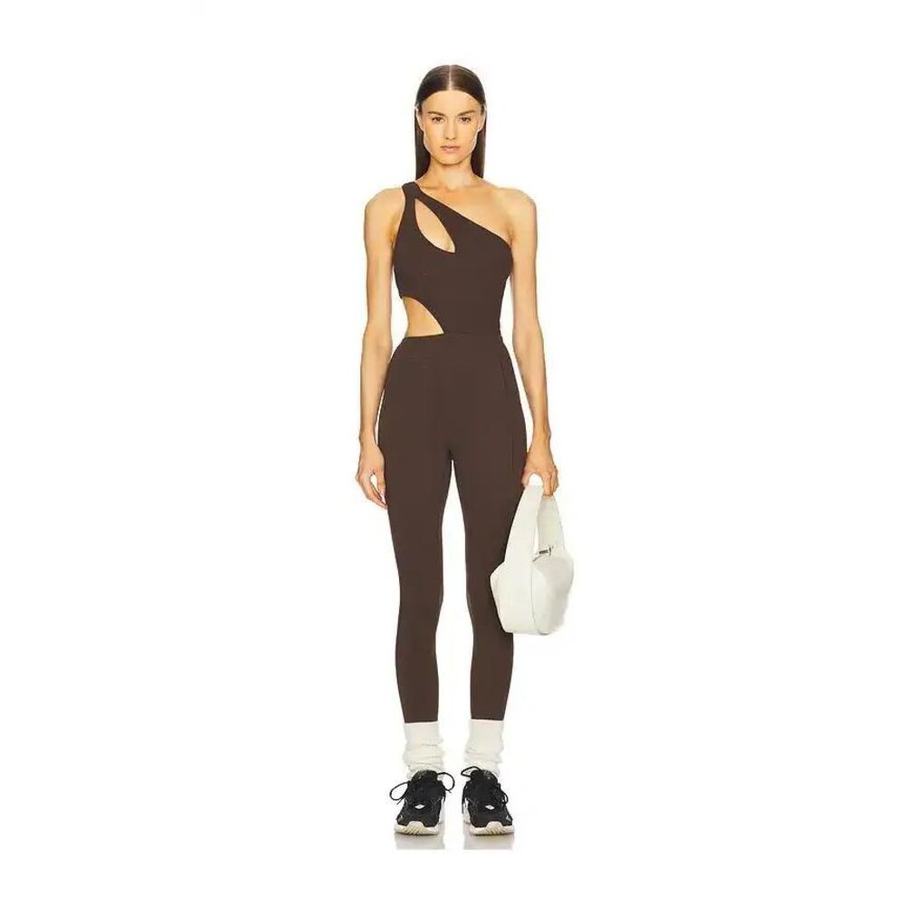 GIGI C Rory Jumpsuit in Chocolate Medium $215